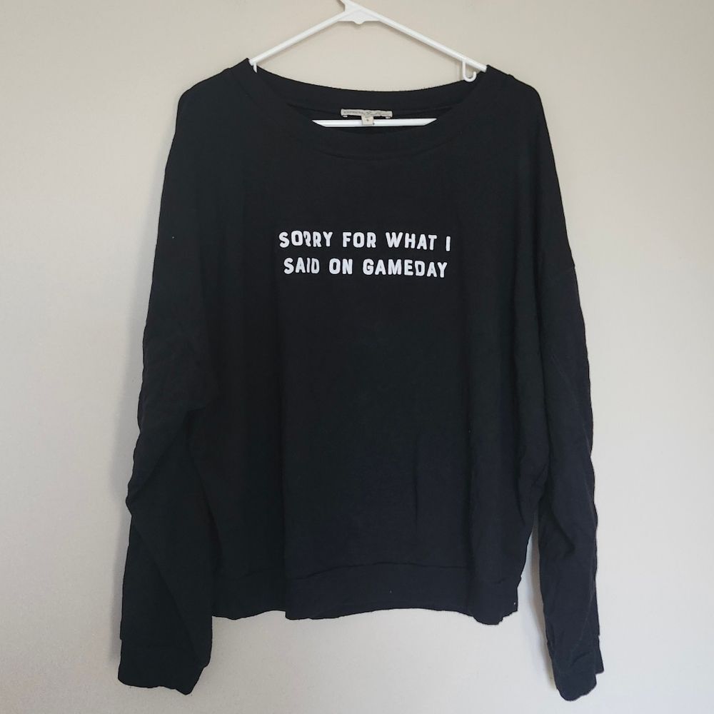 Express Sorry For What I Said On Gameday Crew Neck L